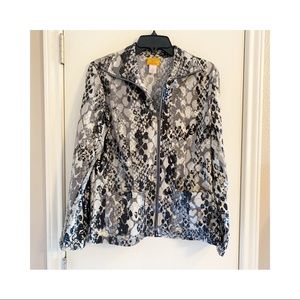 Ruby Rd Long Sleeve Grey Black Jacket 6